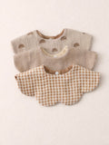 Cotton Reversible Bib 3pc Set