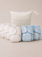 PRE-ORDER: Organic Cotton Inner + Waterproof Outer Starter Nappy Bundle