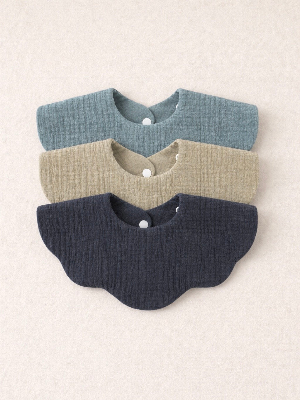 Muslin Cotton Bib 3pc Set