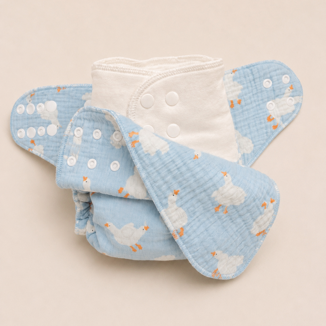 PRE-ORDER: Organic Cotton Inner + Waterproof Outer Starter Nappy Bundle