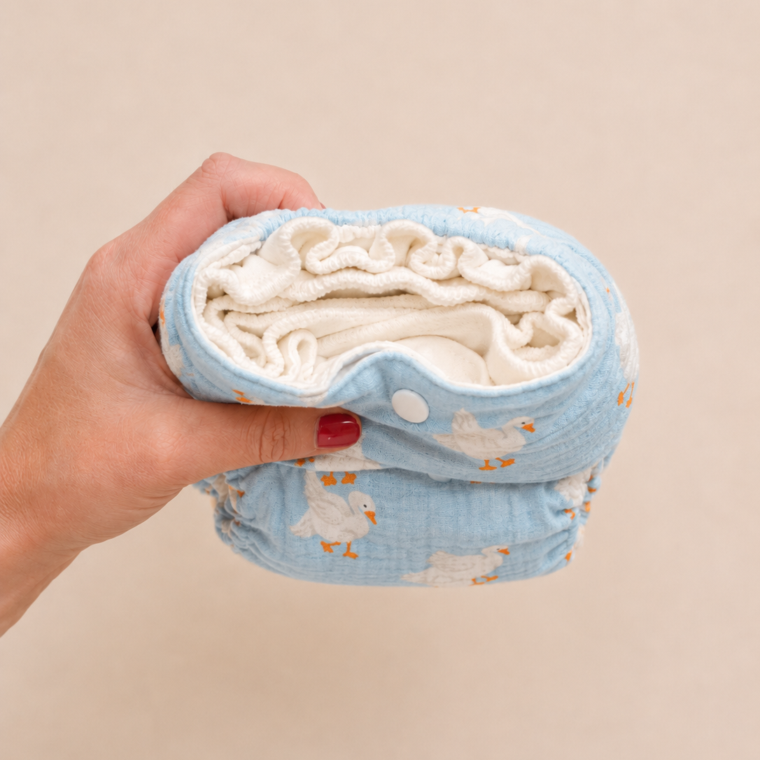 PRE-ORDER: Organic Cotton Inner + Waterproof Outer Starter Nappy Bundle