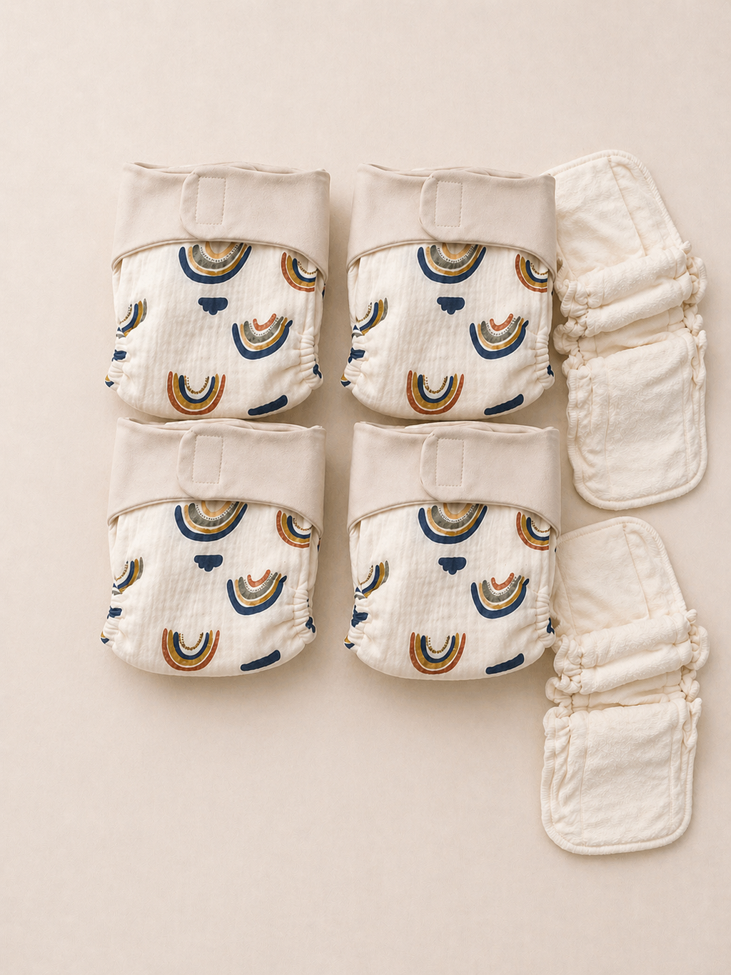 Cotton Reusable Nappy 4 Pack