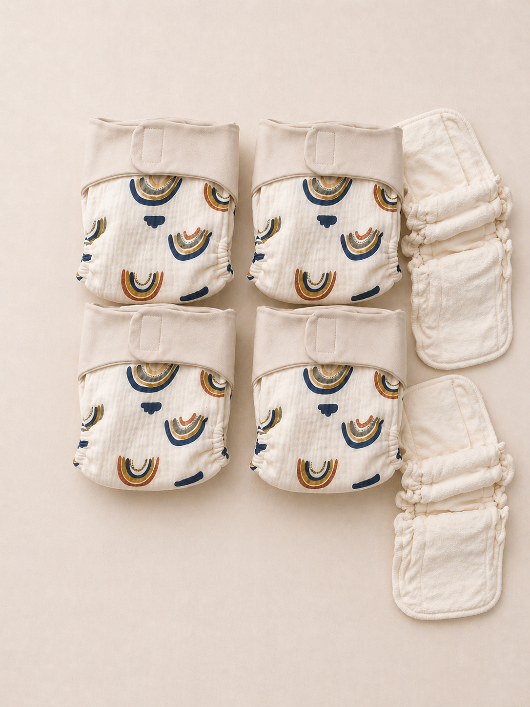 Cotton Reusable Nappy 4 Pack