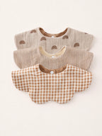 Cotton Reversible Bib 3pc Set