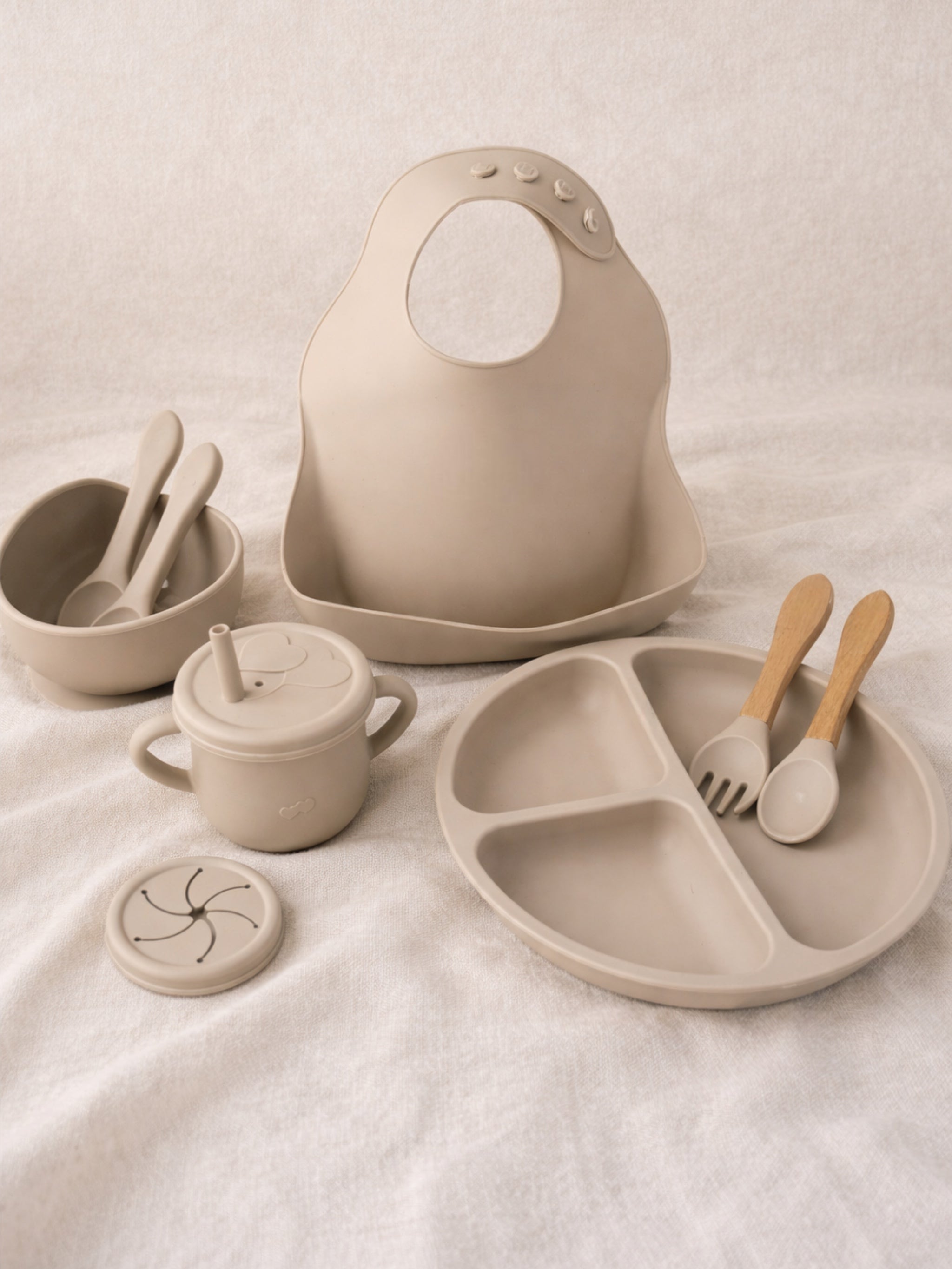 Silicone Baby Feeding Set (8 Piece)
