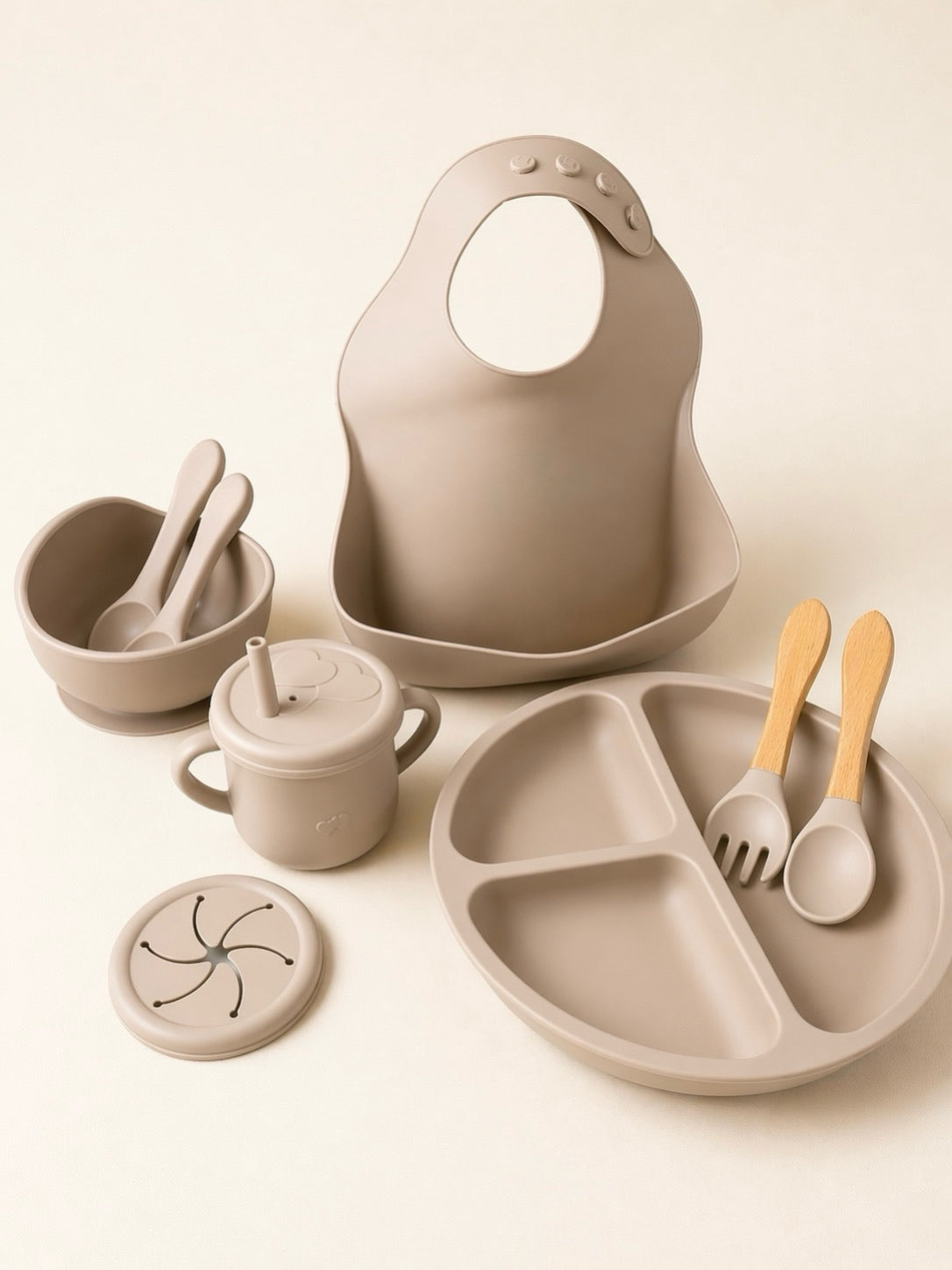 Silicone Baby Feeding Set (8 Piece)